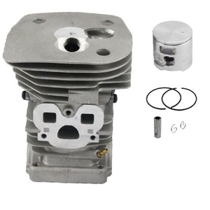 Cilindro e Pistone Compatibili per Husqvarna Hus455 460, 47 mm, Rif. 504493, per Motosega Industriale a 2 Tempi, Nuova Fonte di Alimentazione a Benzina - Product Image 1