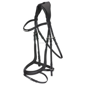 Cabecera de cabeza de brida de cuero ecuestre más vendida para carreras de equitación OEM y ODM precio al por mayor - Product Image 4