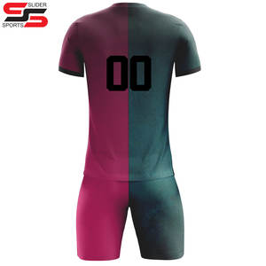 Uniforme de fútbol de color púrpura personalizado para hombres, kits de uniformes de fútbol, uniformes de fútbol transpirables de alta calidad, conjunto de equipo - Product Image 2