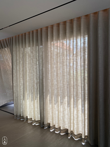 ผ้าม่านประตู วัสดุผ้าฝ้ายโพลีเอสเตอร์ ต่ําขั้นต่ํา ออกแบบเองโรงแรม ขายส่งม่านลดแสงหน้าต่างอ่าวเวียดนาม - Product Image 5