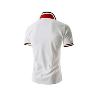 Buy Formal Men's Short Sleeve for <b>Shirts</b> Hot Selling New Design Custom Logo Solid Color Breathable Cotton Puff Print - Product Image 5