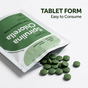 Tabletas de Espirulina y Chlorella Orgánicas Certificadas GMP, Suplemento Dietético - Product Image 3