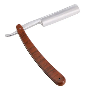 Maquinilla de afeitar profesional de un solo peluquero al por mayor hoja de afeitar de salón negra de corte recto - Product Image 1