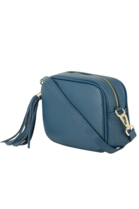 กระเป๋ากล้องหนังแท้ทำมือจากอิตาลี พร้อมพู่ห้อยและซิป - Product Image 3