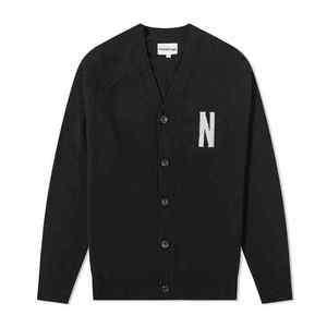 Custom LOGO Fashion Embroidery Knit Mens Sweaters <b>Cardigan</b> Cotton Wool Blends Knitted With <b>Button</b> <b>Cardigan</b> Sweater for Men - Product Image 6