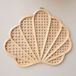 Adorno hecho a mano encantador regalo de decoración para habitación de bebé guardería tapices de ratán tejido decoración del hogar - Product Image 2