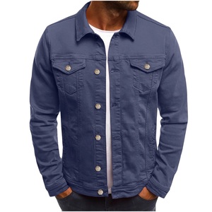 Chaqueta Unisex Clásica Ligera de Manga Larga Estilo Denim Casual con Botones 100% Algodón Transpirable Liso Teñido para Uso Diario - Product Image 5