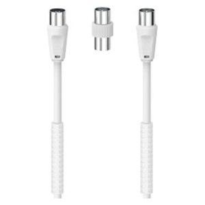 Antena de TV Blanca de 1.5m con Adaptador de 85 Db Categoría 00205300 - Product Image 2