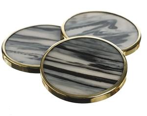 Ensemble de sous-verres carrés en corne authentiques, classiques, faits à la main, écologiques, personnalisables, épaisseur 5 mm, pour la maison et l'usage commercial, décoration - Product Image 5