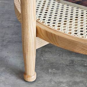 High-<b>End</b> Scandinavian Modern Oak Wood Coffee <b>Table</b> with Marble Top Solid <b>End</b> <b>Table</b> for Living Room or Dining TT68246 - Product Image 6