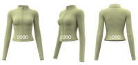 Veste de yoga ajustée pour femme, grande taille, sans couture, légère, cardigan ouvert sur le devant, pour la gym, l'entraînement, l'extérieur, respirante, écologique