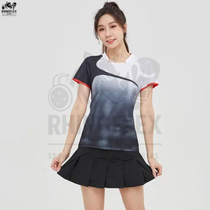 Uniforme de Tenis al Por Mayor con Logotipo Personalizado, Jersey Deportivo Transpirable, Conjunto de Uniforme con Pantalones Cortos, Diseña Tu Propio Uniforme de Tenis - Product Image 2
