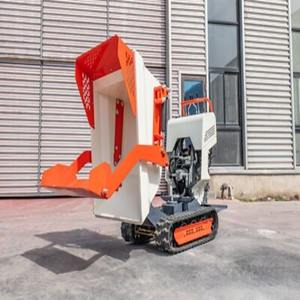 Mini tombereau sur chenilles autochargeur, petit tombereau sur chenilles, vitesse rapide, émission gauche, engin de terrassement - Product Image 1