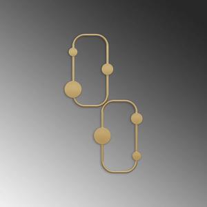 ศิลปะติดผนังโลหะสีทองที่ทันสมัยสำหรับการตกแต่งบ้านหรูหราของดิวาลีและเป็นของขวัญแบบแอบสแตรกของตกแต่งผนังที่ทันสมัยในช่วงกลางศตวรรษ - Product Image 6