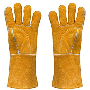 Meilleure vente sur mesure Gants de sécurité en cuir de qualité supérieure résistants à la chaleur conçus à des prix raisonnables - Product Image 1