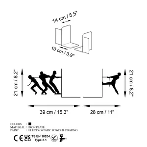 Porte-livre de bureau en aluminium plaqué or avec logo personnalisé pour les commandes d'entreprise, figurine antique moderne polie en 3D Feng Shui pour le B2B - Product Image 3