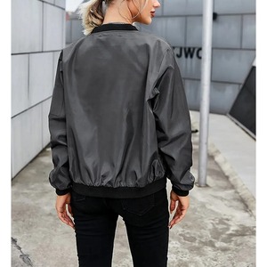 Blouson Bomber matelassé confortable pour femme, vêtement de sport décontracté élégant, vêtement d'extérieur respirant imprimé, tendance, streetwear - Product Image 2
