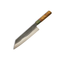 Couteau de chef fait à la main personnalisé couteau de chef à lame en acier au carbone japonais forgé à la main.
