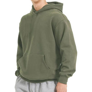 เสื้อฮู้ดดี้ทรงหลวมแบบครอป ผ้าคอตตอน 100% หนานุ่ม พิมพ์โลโก้ตามสั่ง ทรงไหล่ตก - Product Image 1