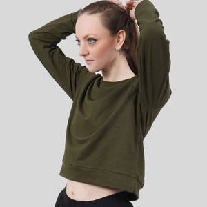 Pull d'hiver de haute qualité pour femmes Sweat-shirt ajustable et respirant avec col rond - Product Image 4