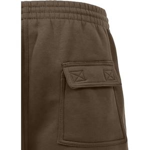 Short de survêtement d'été décontracté en molleton de coton pour hommes personnalisé taille élastique cordon de serrage cargo de gymnastique avec motif solide pour streetwear - Product Image 5