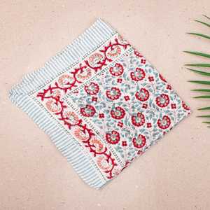 Pañuelo de Algodón Estampado a Mano, Ligero y Suave, Pañuelo de Cuello Unisex Estilo Boho, Regalo Ecológico - Product Image 2