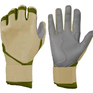 Gants de frappe de baseball professionnels en cuir sublimé avec logo d'équipe personnalisé, sur mesure pour adultes, pour l'extérieur - Product Image 1