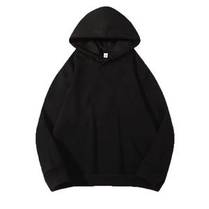 Sweat à capuche de haute qualité pour hommes avec logo brodé personnalisé pull en coton d'automne hauts de taille ample dans le style Hip Hop - Product Image 2