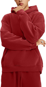 Tendance 100% coton unisexe pull à capuche personnalisé thermique sweats à capuche teint uni pour l'hiver saison unisexe à capuche - Product Image 4