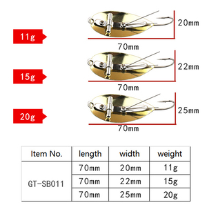Esche Spinner Anti-Erba all'Ingrosso con Gonne in Silicone Sonore e Ami Singoli, Attrezzatura da <span class=keywords><strong>Pesca</strong></span> a Lunga Gittata per Bass e Luccio - Product Image 6