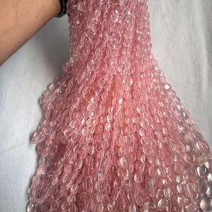 Perles de quartz rose naturel de haute qualité, lisses, de 8x6 mm à 15x18 mm, pour la fabrication de bijoux - Product Image 1