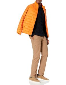 Abrigo de invierno para hombre ligero de marca personalizado chaqueta acolchada de burbujas resistente al agua con cuello levantado frontal transpirable a prueba de viento - Product Image 4