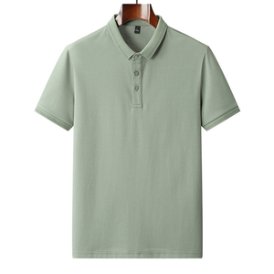 Polos de hombre de talla grande de alta calidad Polo de algodón puro simple básico Ropa de hombre Polo de algodón 100% - Product Image 1