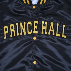 Blousons universitaires en satin à manches longues 100 % coton, coupe oversize, coupe-vent, en toile, à bouton unique, style streetwear personnalisé, avec col montant sur le devant - Product Image 5