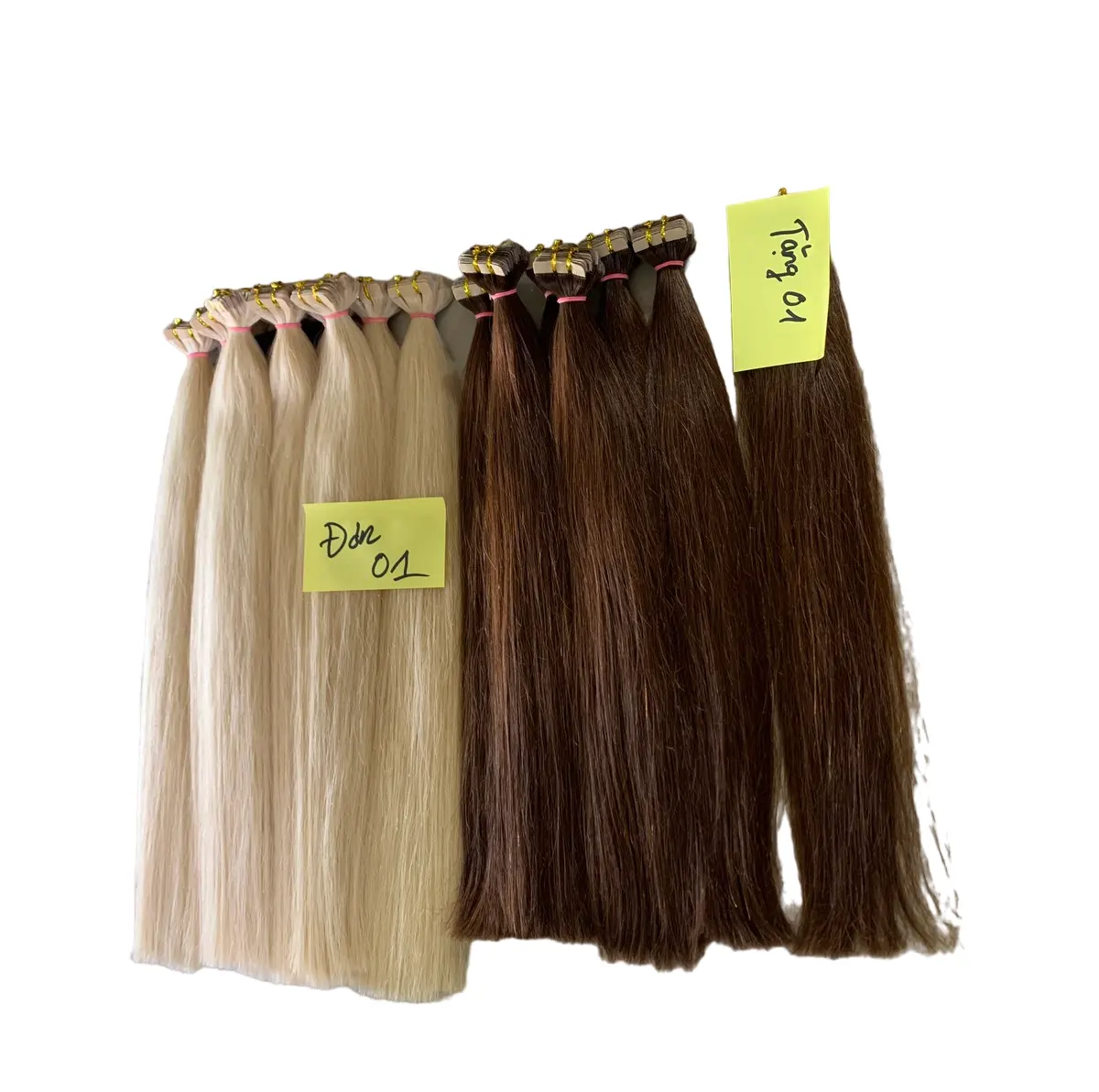 Tape In Hair Extensions Groothandel 100% Natuurlijke Vietnamese Haar Onbewerkt Maagdelijk Keratine Haar Groothandel 2023