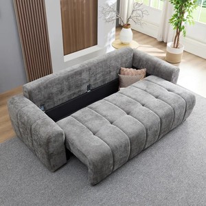 <strong>Cheap</strong> Two <strong>Seater</strong> Sleeper Couch <strong>Sofa</strong> <strong>Bed</strong> Folding Beige Small <strong>Bed</strong> <strong>Sofa</strong> Furniture Modern for Living Room - Product Image 4