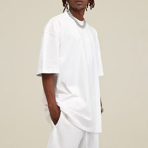 Marque en gros T-shirt Streetwear 300 Gsm Tshirt Logo T-shirt lourd pour hommes - Product Image 1