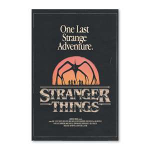 Poster de la série Stranger Things Saison 5 de style moderne (lot de 3) # 2) Design en papier pour la décoration murale - Product Image 4