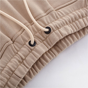 Pantalones de chándal de cintura alta para hombre con rayas laterales personalizadas Bolsillo con cordón de poliéster-Pantalones apilados de entrenamiento de Yoga de lavado oscuro - Product Image 3