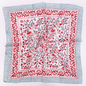 Bandana en coton imprimé floral, impression couleur de qualité supérieure, doux, confortable, polyvalent, accessoire pour cheveux, foulard, couvre-visage - Product Image 4