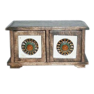 Joyero de madera de alta calidad, embalaje de lujo de primera calidad para Mini Cofre del Tesoro para decoración del hogar - Product Image 2