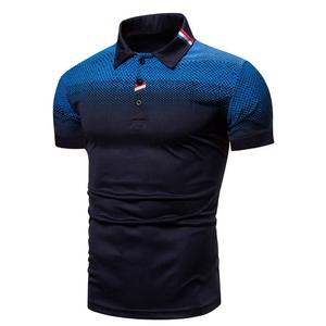 Nouveauté, uniforme en coton et polyester, polo de golf pour hommes, polo avec impression par sublimation personnalisée pour hommes - Product Image 1