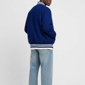 Custom Logo High Quality Blank Design Patchwork Embroidery Campus Baseball Winter <b>Jacket</b> for <b>Men</b> Sportswear Varsity Coat - Product Image 2