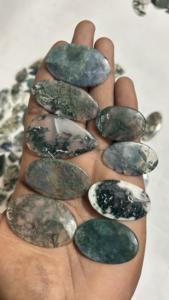 Cabochon en agate mousse naturelle de qualité AAA Assortiment de pierres précieuses en vrac de haute qualité Forme incroyable Taille personnalisée Certifié par un tiers - Product Image 2