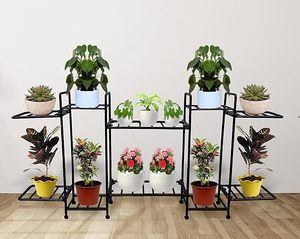 Multi tier metal large plant station indoor outdoor planter <b>stand</b> decoration balcony garden in best quality - Product Image 2