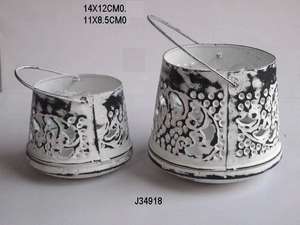 Portavelas de Navidad de Metal de alta calidad con acabado antiguo, linterna elegante para decoración del hogar con mango cómodo - Product Image 4