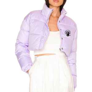 New Design Waterproof Zipper Closure <b>Women</b> Regular Puffer Jacket-Reversible Eco-Friendly Winter Jacket Detachable Collar <b>Hat</b> - Product Image 2