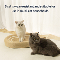Grattoir de chat ovale en sisal Offre Spéciale Style mignon pour jouer et gratter les animaux de compagnie