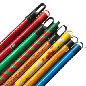 Palo de escoba de madera vietnamita de 120cm * 2,2 cm para el hogar y el jardín, palo de fregona multitipo con cabezal de escoba de PVC para uso diario - Product Image 3