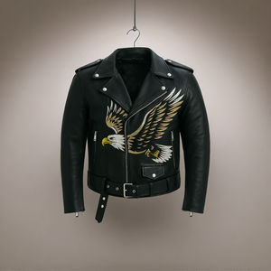 Vestes en cuir de haute qualité OEM personnalisé en gros Fabricant vestes de motard en cuir de vache véritable pour hommes et femmes - Product Image 1